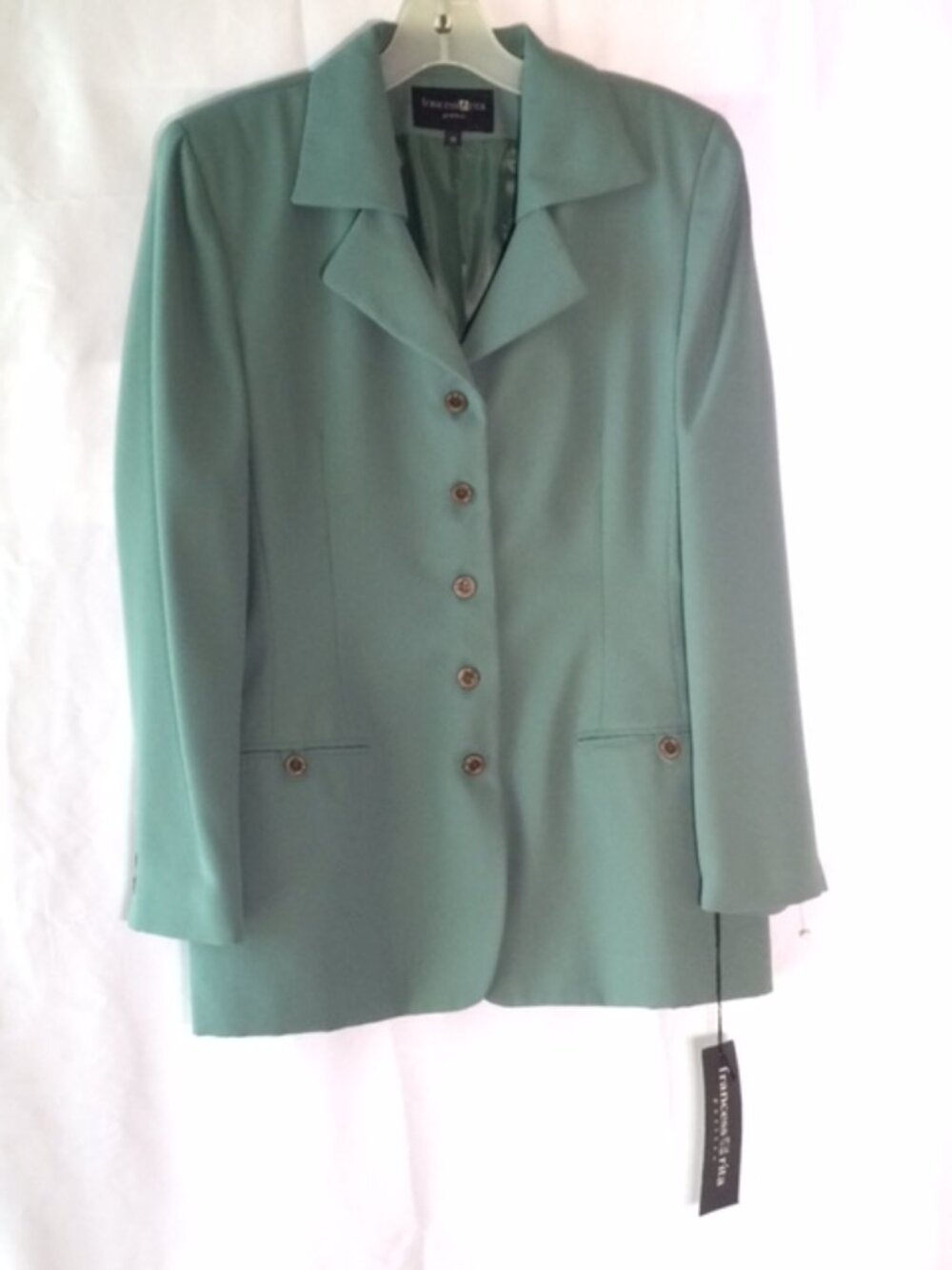 Frances & Rita Mint Green Tailored Blazer Jacket Women's NWT Career Office